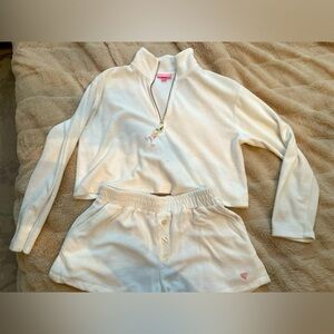 Stoney Clover Lane, white terry cloth set XS